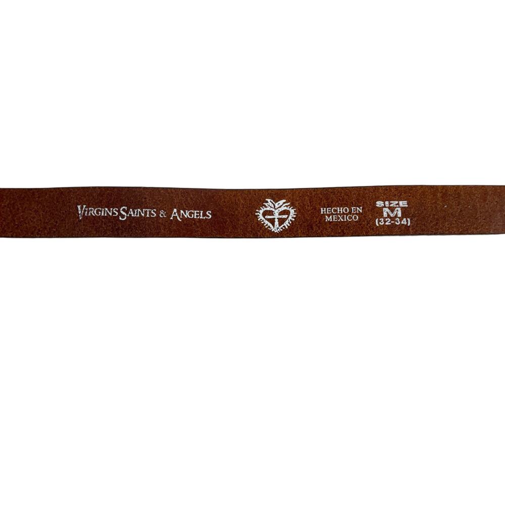 VIRGINS SAINTS & ANGELS VSA Belt Strap .75 in Brown M - Picture 6 of 10